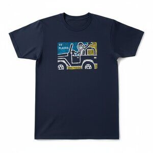 Life is Good “Go Places” Jeep Tee‎ – Women’s Size Large